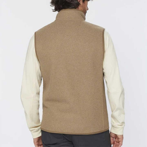 Gilet en toile polaire pour homme, personnalisé selon votre propre design, col montant, léger, veste d'hiver professionnelle, imperméable à l'avant - Product Image 5