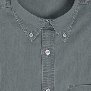 Wholesale Custom Logo Cotton Denim Long Sleeve <b>Patchwork</b> Casual <b>Shirts</b> for Men Sizes Plus 6XL Anti-Wrinkle Breathable Features - Product Image 2