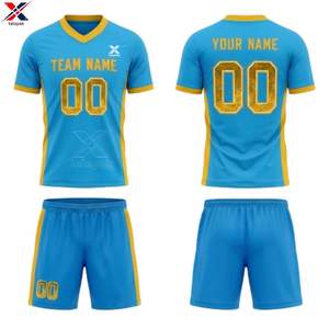 Camiseta de Fútbol Avanzada 100% Poliéster de Secado Rápido con Estampado, Cuello en V, Tirantes Ajustables, Manga Corta, Unisex para Adultos, Venta al Por Mayor - Product Image 5