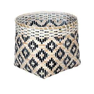 Nouveauté : Panier de rangement en bambou zigzag avec couvercles, panier à linge multifonctionnel élégant pour la décoration et l'organisation de la maison - Product Image 2