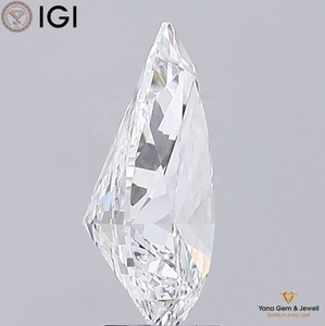 Diamant de laboratoire CVD certifié IGI, 4,00 carats, taille poire, clarté VVS1, couleur D, pour créations solitaires de luxe - Product Image 6