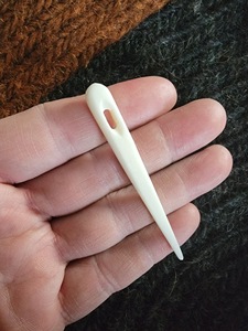 Nueva Aguja de Bordar Rústica Ecológica de Cuerno de Búfalo con Punta Fina para Lana y Hilos, Duradera para Tufting y Costura - Product Image 5