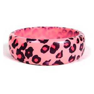 Bracelet manchette large et épais en résine à imprimé animal zèbre noir et blanc pour femme, bijou de mode en acrylique - Product Image 4
