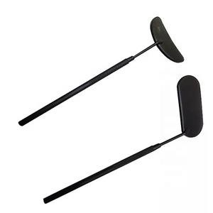 New Moon Shape Crescent Eyelash <b>Mirrors</b> <b>Lighted</b> Stainless Steel Handheld Beauty Cosmetics Sustainable Glass Finish Single - Product Image 3