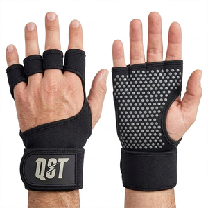 Guantes de Entrenamiento para Gimnasio, Transpirables, para Levantamiento de Pesas, con Soporte Ajustable para la Muñeca, Antideslizantes, para Entrenamiento Físico - Product Image 1
