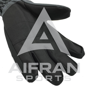 Gants de ski noirs AIFRAN pour hommes, imperméables, thermiques, avec isolation 3M Thinsulate, épais, coupe-vent, pour snowboard, compatibles écran tactile, vente en gros - Product Image 3
