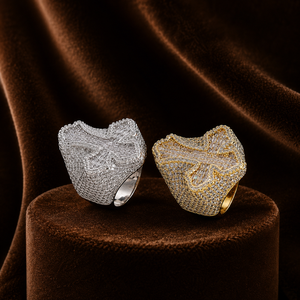 Hip Hop Moissanite <b>Cross</b> <b>Ring</b> Baguette Cut Pave Set Men's Diamond 10K Gold Jewelry Gift <b>Ring</b> - Product Image 3
