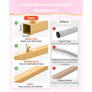 7.2 X 4 ft Stable Gold Metal Arch <b>Backdrop</b> <b>Stand</b> Easy Assembly 1 Piece Cover for Wedding Holiday Celebration Ceremony Decoration - Product Image 3