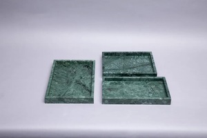 Bandeja Rectangular Decorativa de Piedra Natural Verde Mármol, Decoración de Hogar de Lujo, Moderna para Cocina y Comedor - Product Image 6