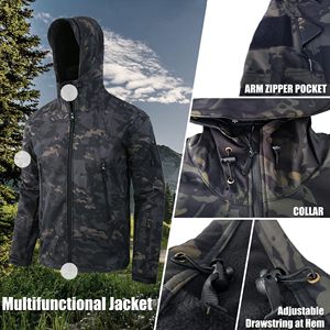 Vestes Softshell de Haute Qualité à Prix de Gros, Meilleur Design, Prix Abordable, Veste Softshell Confortable pour Hommes avec Logo Personnalisé - Product Image 5