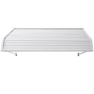 Tenda da Sole per Finestre e Porte in Alluminio Leggero 48 x 42, Resistente, Stabile, per Esterni, con Telo Rivestito per Pioggia, Neve e Sole - Product Image 1