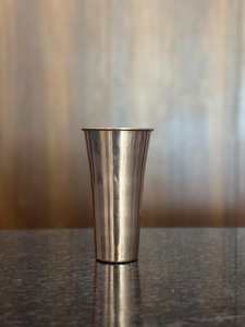 Grand gobelet conique en cuivre, finition métallique lisse, bord large, base fine, verre à boire traditionnel indien pour la table - Product Image 4