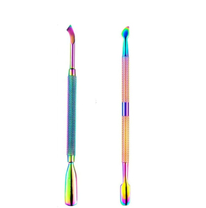 Juego de Empujadores de Cutículas Profesionales de Lujo, de Acero Inoxidable y Cuero PU de Alta Calidad, Herramienta de Manicura y Pedicura - Product Image 4