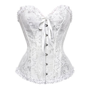 Corsets vintage pour femmes grandes tailles, top sexy sculptant, nouvelle édition moderne, corset en brocart pour femmes - Product Image 1