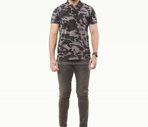 Haute qualité personnalisé votre logo avec impression broderie polos col de golf coton hommes t-shirts hommes - Product Image 5