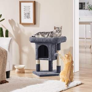 Árbol para Gatos Moderno de Lujo de 23.5 Pulgadas, Torre de 2 Niveles con Poste Rascador de Cuerda de Sisal, Centro de Actividades para Gatos, Mueble de Fácil Montaje - Product Image 2