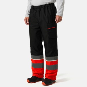 Pantalon de travail de sécurité réfléchissant de classe 2 pour hommes, coupe confortable, avec éclairage LED et multi-poches - Product Image 3