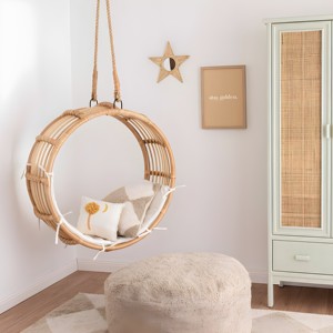 Top Quality Rattan Kid Egg Chair <b>Swing</b> Round Chairs With Stand Modern Style Factory Price From Vietnam to Export - Product Image 4