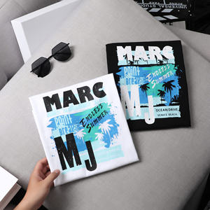 T-shirts Premium Homme Col Rond Oversize Manches Courtes Hip Hop Mode Coton Épaules Tombantes Imprimé Motif Uni Séchage Rapide - Product Image 5