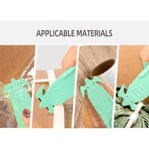 Cutter de sécurité à lame dissimulée en acier inoxydable, robuste et durable, pour ouvrir les colis, couper le ruban adhésif, la papier peint et le carton, et pour la toilettage des animaux. - Product Image 4