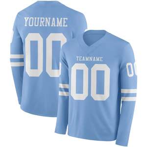 Camiseta de Fútbol de Manga Larga para Hombre, Transpirable, de Spandex/Poliéster, con Impresión Digital por Transferencia de Calor, Personalizable con Nombre y Logotipo del Equipo - Product Image 6