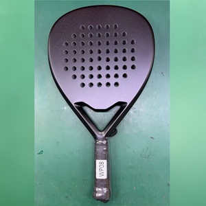 Raqueta de Pádel de Fibra de Carbono 12K18K POWER FORCE, Superficie 3D con Diamantes, Empuñadura de PU, Ligera, Venta al Por Mayor OEM - Product Image 3
