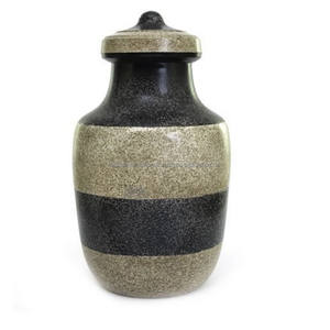 Urnas de cremación de latón de forma única y de alta calidad con grabado de flores Urnas funerarias de metal con acabado dorado y azul - Product Image 6