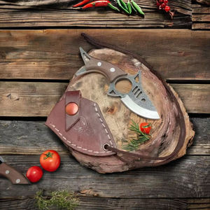 Handmade Carbon Steel <b>Fish</b> Shaped Skinner <b>Knife</b> Powder Coated Hunting Camping <b>Knife</b> Custom OEM Gift for Birthday & Anniversaries - Product Image 1