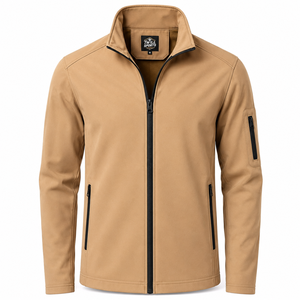 Wholesale Rate Winter Windproof Softshell <b>Jacket</b> Stand Collar Zipper Front Casual Outdoor OEM Service Color Men - Product Image 1
