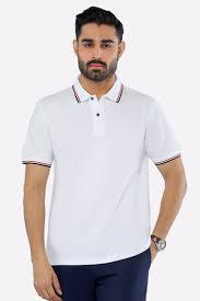 Premium Men's <b>White</b> <b>Polo</b> Shirt, Contrast Tipping Collar & Sleeves, Striped Inner Placket, Custom Cotton Sportswear - Product Image 3