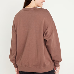 Sweat-shirt unisexe en coton surdimensionné pour l'hiver, avec logo personnalisé, poche, streetwear écologique pour hommes et femmes - Product Image 6