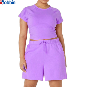 Conjunto Deportivo de Verano Estilo Hip Hop para Mujer, Ecológico, de Secado Rápido, Transpirable, con Franjas Laterales, Camiseta Corta Casual hasta la Rodilla, Estilo Vintage - Product Image 2