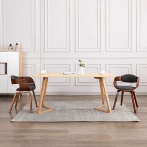 Juego de 2 Sillas de Comedor Grises - Product Image 1