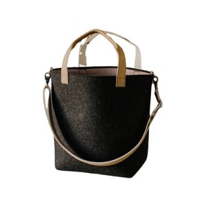 Sac fourre-tout en feutre sacs fourre-tout pour femmes sacs fourre-tout à poignée en papier pour étudiants Logo personnalisé taille personnalisée du Vietnam prix bon marché - Product Image 1