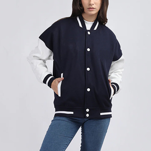 Veste varsity pour homme en toile de laine vintage d'hiver, imperméable, respirante, à séchage rapide, avec broderie, rembourrage en coton, personnalisable - Product Image 1