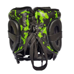 Protège-tête en cuir pour MMA et boxe avec design respirant, options personnalisables - Équipement d'entraînement de haute qualité - Product Image 3