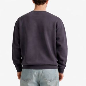 Sudadera de forro polar extragrande personalizada para hombre, estilo urbano de otoño, sudadera premium de color sólido, ropa informal de invierno para hombre - Product Image 3