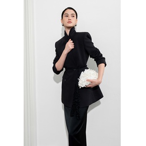 Blazers al por mayor para mujer ODM, blazer de doble botonadura, corte holgado, nuevo blazer tipo vestido para mujer de Vietnam - Product Image 1