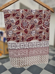 Pareo de algodón con estampado de bloques, pareo de playa, pareo de verano, regalo de boda para ella, ropa de verano, ropa de resort, pareo de algodón. - Product Image 3