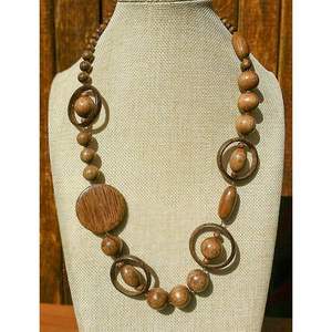 Collier croix tendance pour femme, perles en bois naturel, fournitures de bijouterie - Product Image 4