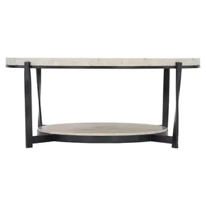 Hotel Lobby Luxury Metal Coffee Table with Imported Marble Surface Furniture ZAHID EXPORTS ZE-3270M Designer SAFE PLATED - Product Image 1