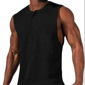 เสื้อกล้ามผู้ชายขายส่ง เนื้อผ้าโพลีเอสเตอร์น้ำหนักเบา แห้งเร็ว ระบายอากาศดี ดีไซน์ทนทานสำหรับออกกำลังกายและวิ่ง - Product Image 1