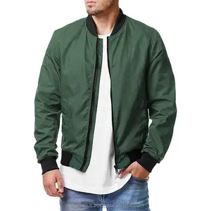 New Spring Autumn Men Soild Color Jackets Fashion Outerwear Bomber Casual Jakcets Men Windbreakers Zipper Coats