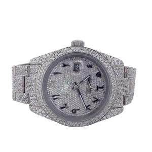 Montre Hip Hop de Luxe 41 MM en Moissanite Sertie avec Testeur de Diamants VVS, Cadran en Verre de Haute Qualité Personnalisé, Accessoire de Mode - Product Image 2