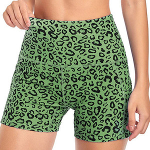 Women's Embroidered High Waist <b>Tummy</b> <b>Control</b> Biker Shorts Pockets Eco-Friendly Anti-Bacterial Breathable Fabric OEM/ODM - Product Image 4