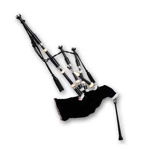 NAQQASH SPORTS Bagpipes en bois de rose WA-001 Clé Bb Finition polie Instrument de pratique et de performance pour adultes et enfants - Product Image 1