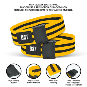 ยางรัดจำกัดการไหลเวียนของเลือดสำหรับออกกำลังกายการฝึกการบดเคี้ยวการไหลเวียนของกล้ามเนื้อแขนการเจริญเติบโตของกล้ามเนื้อขาไม่ลื่นในยิมฟิตเนส - Product Image 6