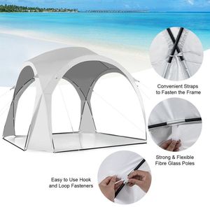 Tenda Parasole Portatile 3,35 x 3,35 Metri UPF 50+ per Uso Esterno e Spiaggia - Product Image 6