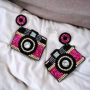 Pendientes y Aros Modernos Hechos a Mano con Cuentas de Vidrio Bordadas para Fiestas y Eventos Festivos, Nueva Colección de Verano, Joyería de Moda - Product Image 1