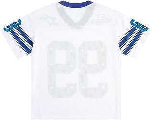 Jersey de Fútbol Oversize con Cuello en V para Mujer, Transpirable, Estampado, Cómodo y Elegante, Jersey Juvenil Oversize - Product Image 2